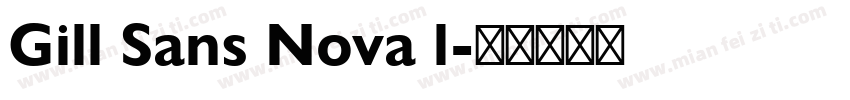 Gill Sans Nova l字体转换